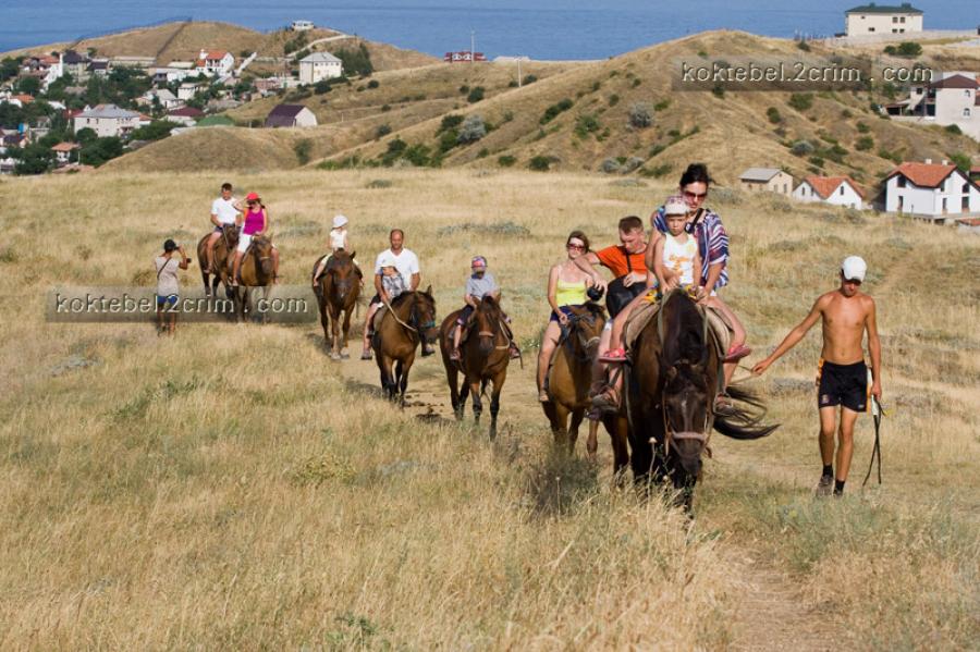 Конные прогулки в Коктебеле Крым